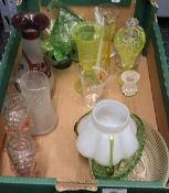 A collection of Art glass,