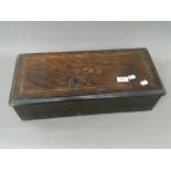 A Victorian inlaid music box