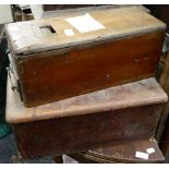 Two Victorian mahogany shop tills