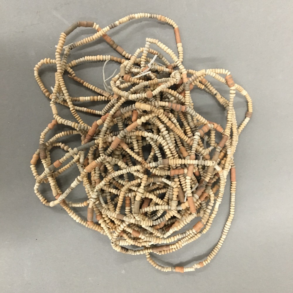 A quantity of clay bead necklaces