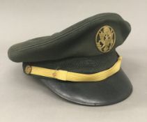 A Vietnam era US Air Force peaked hat