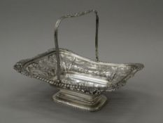 A George V pierced silver basket, hallmarked Sheffield 1910,