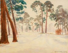 ALFRED R BLUNDELL (1883-1968) British (AR) Winter Landscape Oil on board, signed, framed.