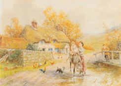 HORACE HAMMOND (1842-1926) British Rural Scenes "Happy Days" together with "The Last
