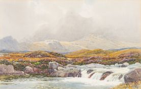 CAPTAIN GEORGE DRUMMOND-FISH (1876-1938) British Red Burn and Sgurr-nan-Gilleau, Skye Watercolour,