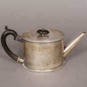 A Victorian silver teapot, hallmarked London 1861,