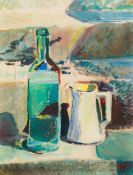 DANIEL LACROIX (19th/20th century) French Still Life of a Jug and Bottle Oil on paper, unsigned,