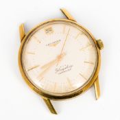 A Longines gentleman's 9 ct gold Flagship automatic wristwatch The dial with date aperture and