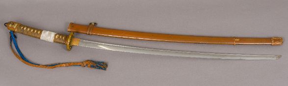 A Japanese katana Of typical form,