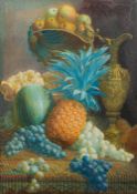 DANIEL WOOD (19th century) British Floral Still Life; and Still Life With Fruit Watercolours,