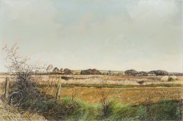 MICHAEL JOHN HUNT (born 1941) British (AR) Country Landscape Oil on canvas, signed, framed.