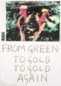 TRACEY EMIN CBE RA (born 1963) British (AR) From Green to Gold to Gold Again Print,