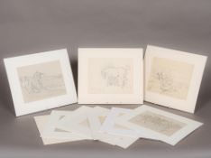 LIONEL HAMILTON-RENWICK (1917-2003) British (AR) A collection of various Equestrian scenes Pencil,