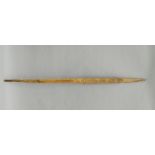 A 19th century Scandinavian carved treen platting stave