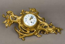 A 19th century French ormolu cased eight day cartel clock,