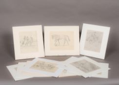 LIONEL HAMILTON-RENWICK (1917-2003) British (AR) A collection of various Equestrian scenes Pencil