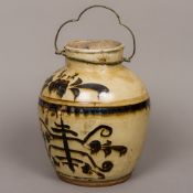An early Chinese provincial pottery wine pot,