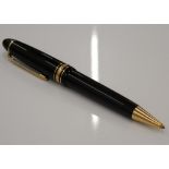 A Montblanc Meisterstuck 161 ballpoint pen Inlaid with Montblanc emblem,