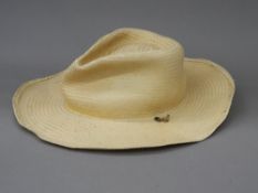 A Panama hat The interior stamped STETSON MADE IN USA. Approximate size 58 or 7 1/8th.