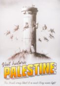 BANKSY (born 1974) British (AR) Visit Historic Palestine Print, unframed. 42 x 59.5 cm.