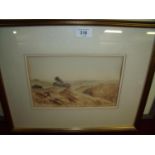 20th C watercolour of Littlecroft Lockton by Stephen J Broadbent, signed lower right (24cm x 15.5cm)