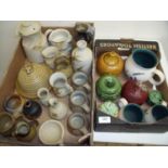 Studio pottery teapot, milk jug and other Studio pottery & Stoneware, Silvac & other pickle jars,