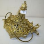 Gilt metal, Gothic style, centre hanging, hall lantern mounts