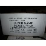 Case of 250 12 bore Eley Super Game 2 3/4 inch 32grm 6 shot shotgun cartridges (shotgun