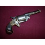 National Arms Company .30 rim fire revolver circa 1865, serial number 28727, with engraved brass