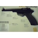 Healthways Top Score 175 air pistol .175 BB, serial no 1026544 repeater holding 50 BBs, gravity