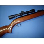 BSA Mercury break barrel .22 air rifle, mounted with AGS 4x32 Mil. sights