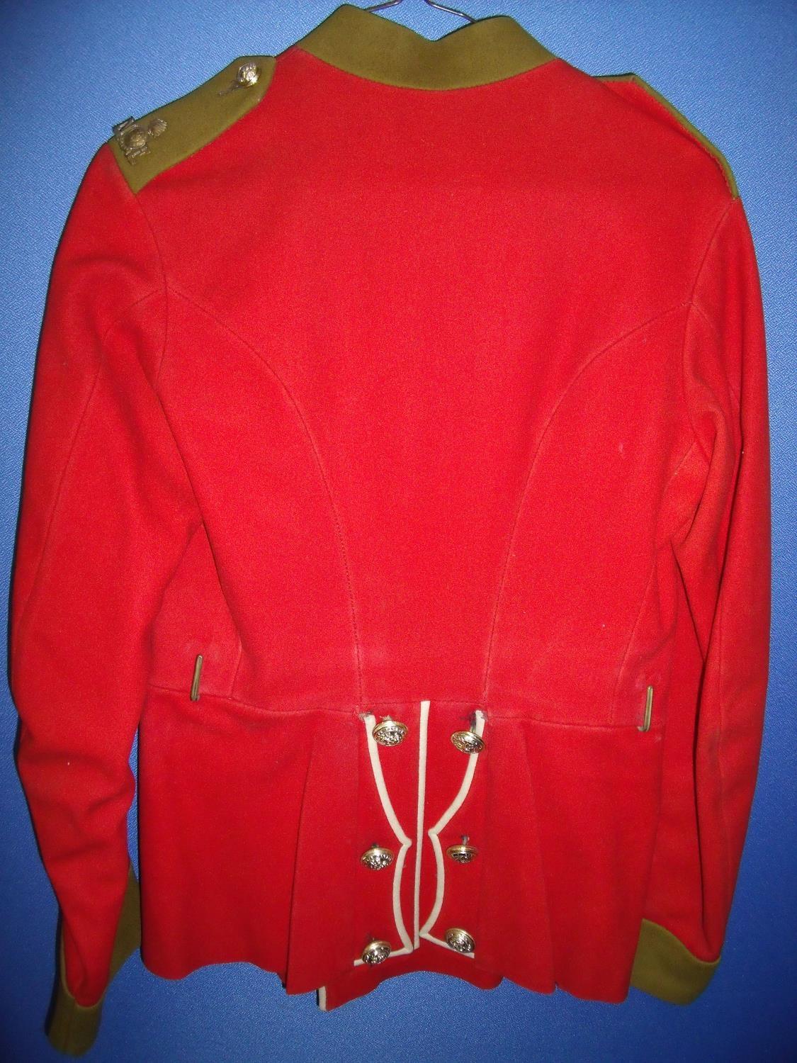 Pre Great War Northumberland Fusiliers tunic with later added buttons - Image 2 of 2