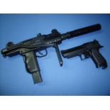 Mini Uzi IWI13J14006 .177 BB gun and a Baby Desert Eagle Magnum BB pistol 08MO1890 (2) (relevant