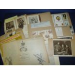 Selection of military research/historian paperwork, folders and albums relating to the 14th