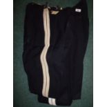 Four pairs of twin white strip Cavalry trousers