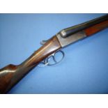 12 bore Ugartechea side by side box lock non ejector shotgun with 25 inch barrels, serial no. 117701