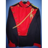Pre WWI 12th Lancers troopers dress uniform consisting of tunic with red front & cuffs, yellow