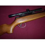 BSA Meteor .22 1st Model MK1 air rifle fitted with BSA 3x scope