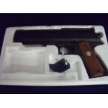 Weihrauch H W 45 air pistol 4.5/.177, serial no 354055, groove for telescopic sight, stamped H