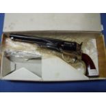 Boxed as new Uberti .36 percussion cap Colt Navy revolver mod 61, serial no. 137170 (section 1