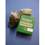 RCBS Precision reloading dies .22 Hornet and a large selection of .22 Hornet casings