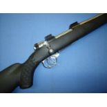 Boxed new Kimber M96 Mauser stainless steel version .22-250 bolt action rifle with scope rings,