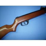 Elgama Spanish .22 break barrel air rifle with fixed fore sight and adjustable rear sight, No 170934