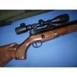 Webley FX 2000 PCP .22 air rifle with multi-shot magazine, fitted with sound moderator and Nikko