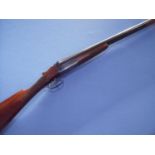 Modern Arms Co 12 bore side by side ejector shotgun with 28 inch barrels and 14 inch stock, serial