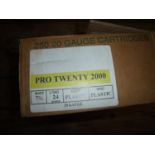 Case of 250 Pro 22000 20 bore 24grm 7 1/2 shot shotgun cartridges