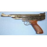 EM-GE MOD LP3A West German made .177 break barrel air pistol No 42104