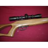 As new ex-shop display Crosman Phantom .22 break barrel air rifle with full silenced barrel fitted