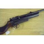 Webley Service air rifle MKII .177 cal retaining much of the finish, with fixed foresights and