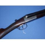 Henry Monk of Chester 12 bore side by side shotgun with 28 inch barrels, choke full & 1/4, with 15